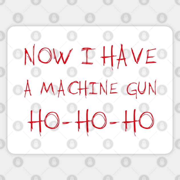 Christmas Machine Gun Magnet by buby87